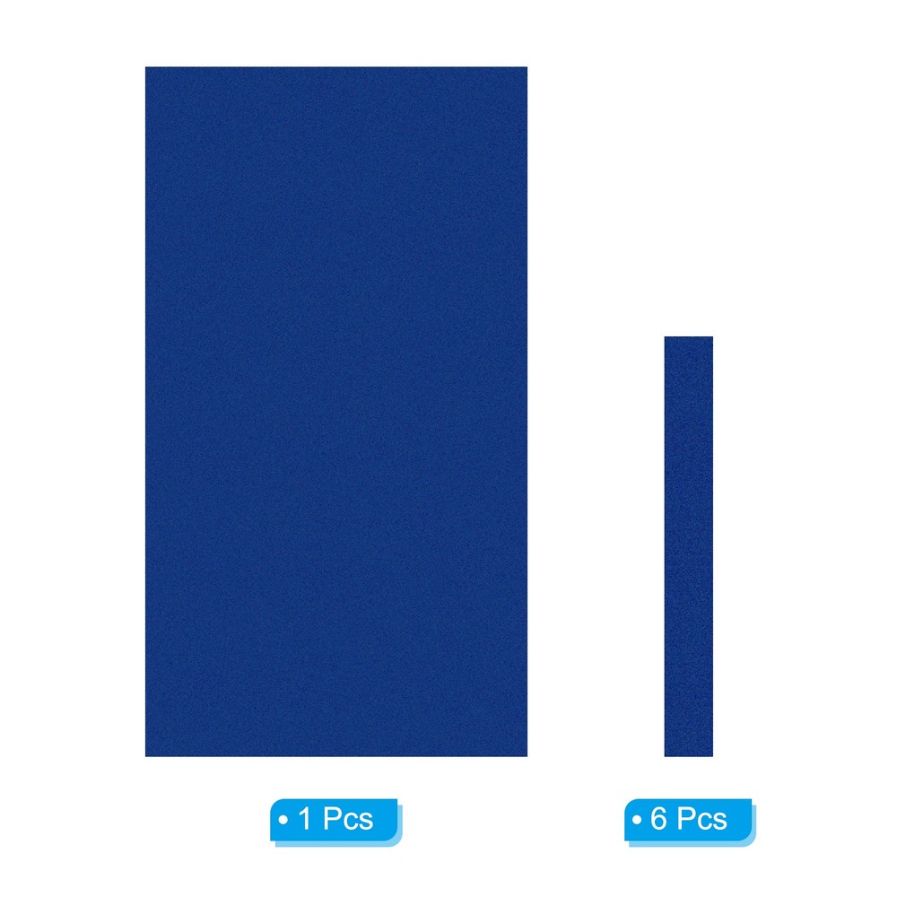 Billiard Cloth 7ft Professional Pool Table Felt with 6 Felt Strips Snooker Blue