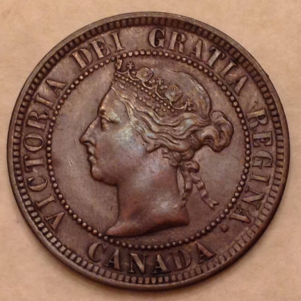 - Canada 1884 One (1) Large Cent Victoria