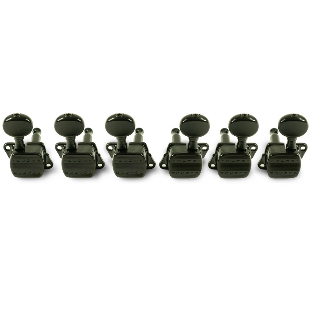 KPLUS-3-B Kluson® Plus Series 3+3 Tuning Machines, Black