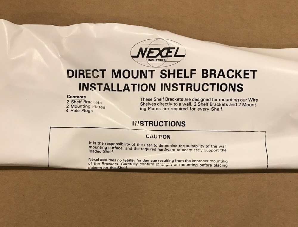 2 Brackets!! Nexel 14" Single Arm Shelf Cantilever Brackets Model AB14C