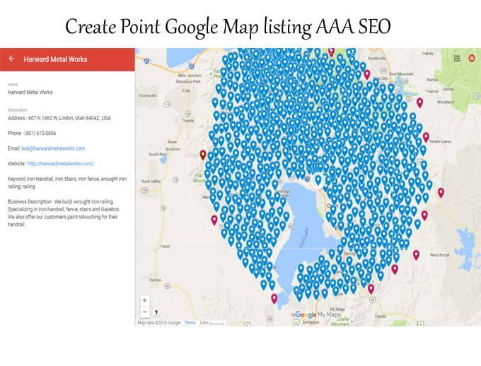 Manually create 300 Point Google Map Listing SEO .Boost Google Place Ranking .