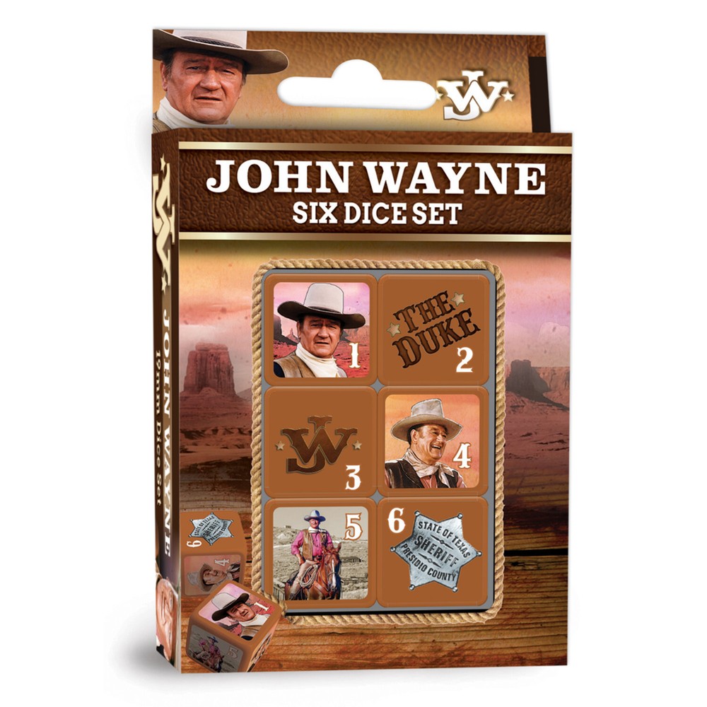 MasterPieces - John Wayne - Officially Licensed D6 Dice Set - 19mm