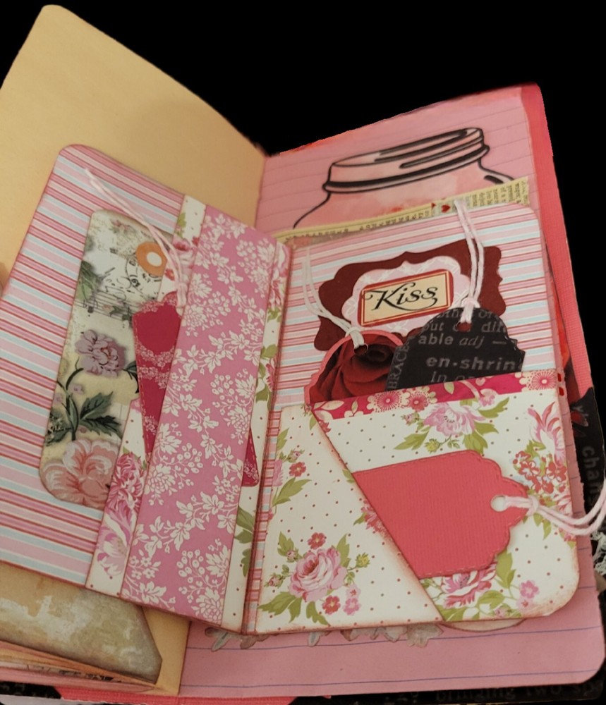 Hand-made traveler's notebook style junk journal