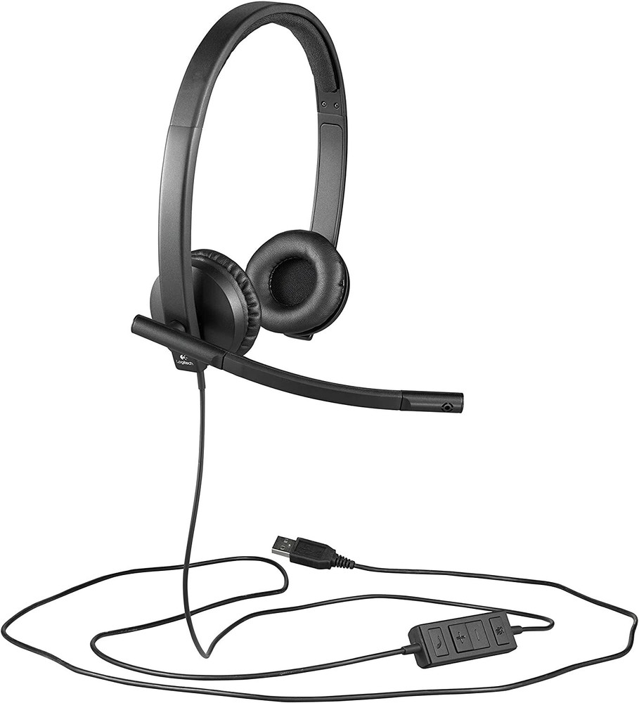 New Logitech USB Headset H570e Stereo - Black