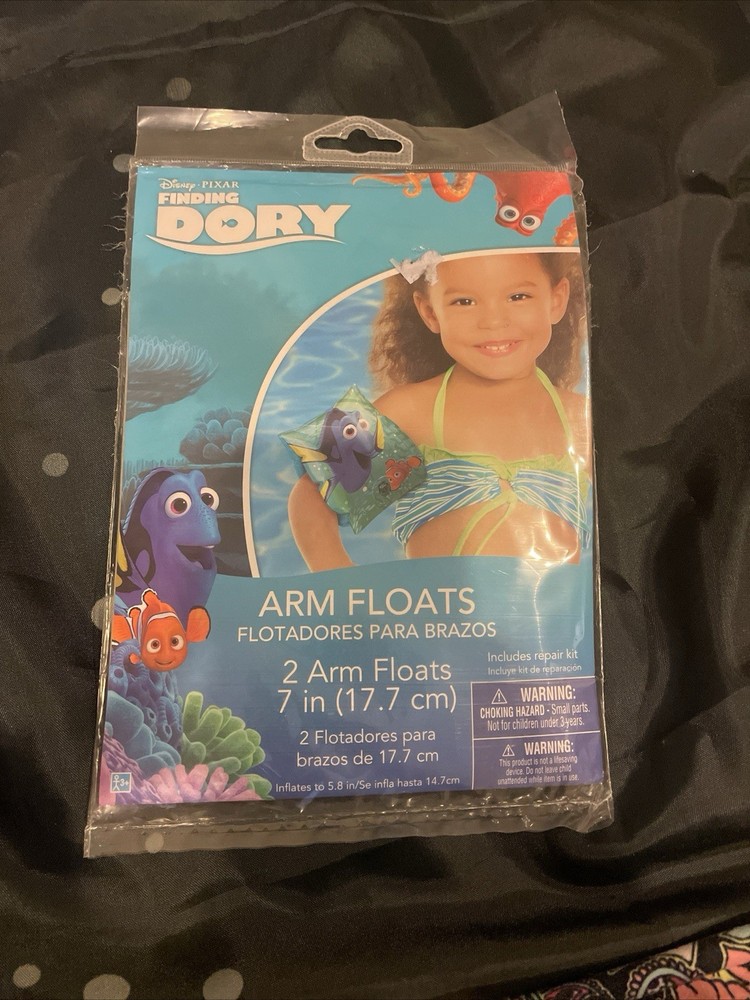 Disney Pixar Finding Dory + Nemo Swim Arm Float - Floaty For Pool Beach Swimming