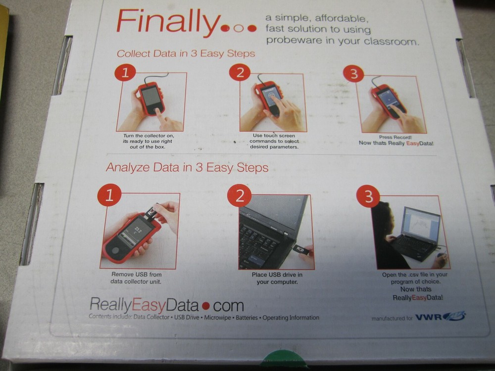 RED ReallyEasyData Collectors, New open box