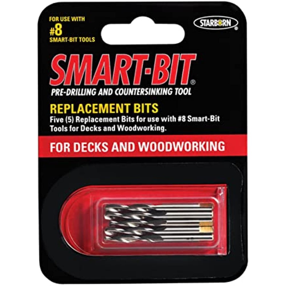 Replacement Bits For No 8 Trim Smart-Bit Pre-Drilling And Countersinking Tool