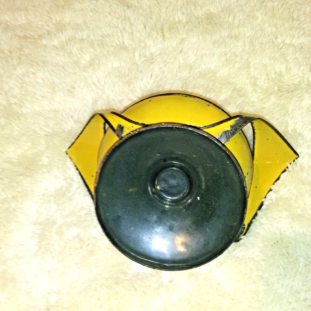 metal yellow candle holder