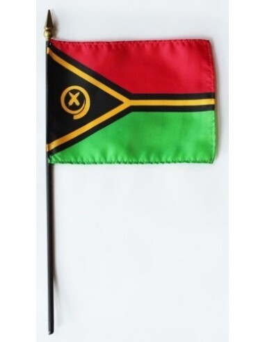 Vanuatu 4" x 6" Mounted Flags