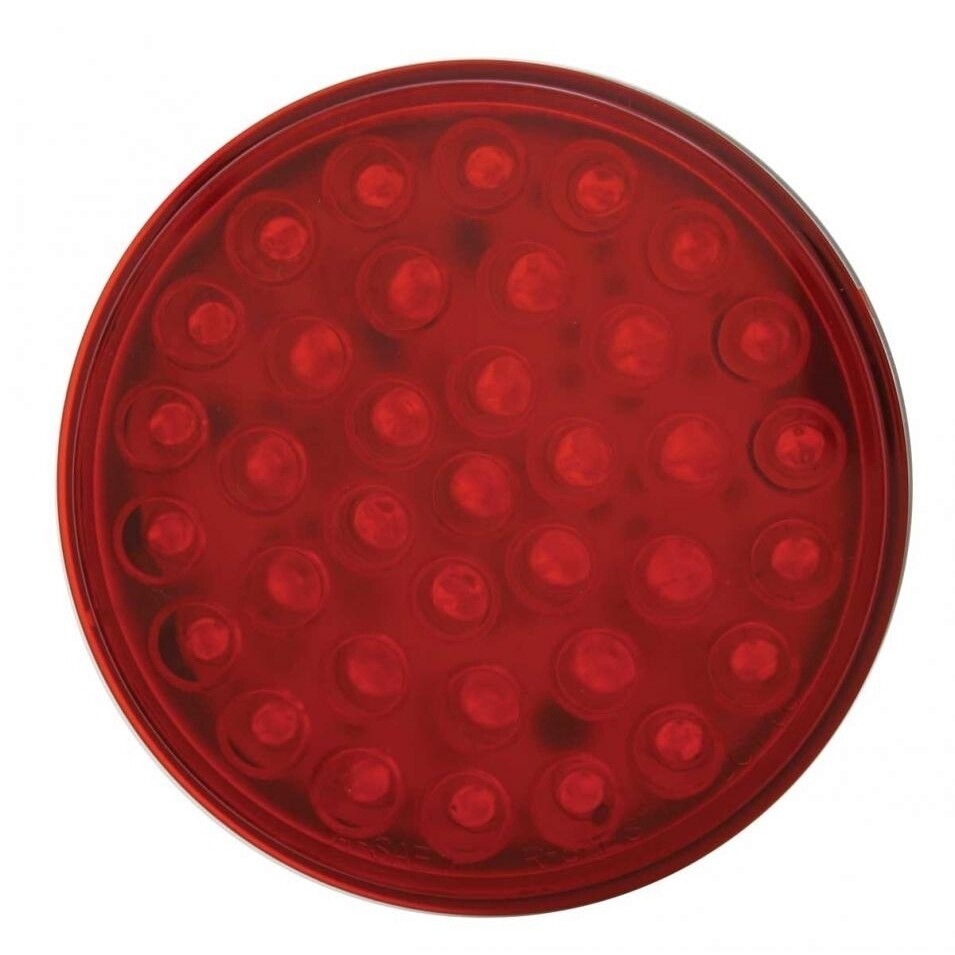 2 1/2" Bolt Pattern Spring Light Bar w/ 4" Lights & Grommets - Red LED/Red Lens