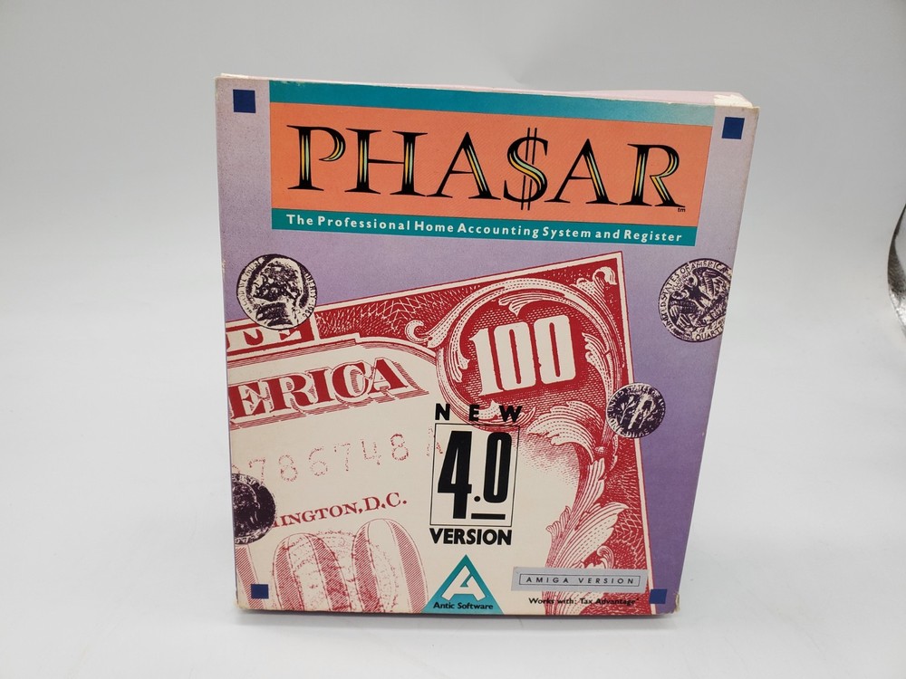 Phasar Pha$ar v4.04 - Professional Home Accounting & Register - Commodore Amiga