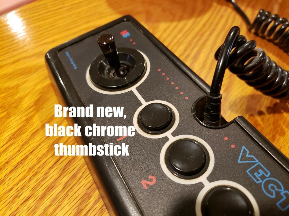 Vectrex Replacement Controller Thumbstick BLACK CHROME - BRAND NEW!