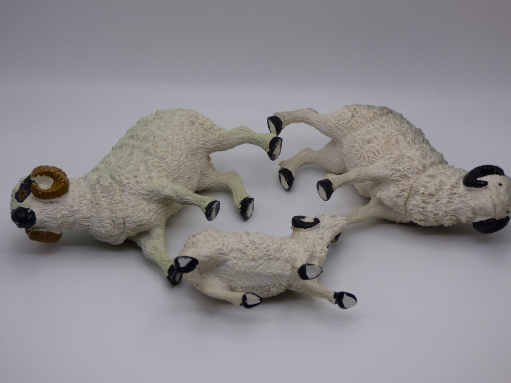 Medium Sized Plastic Ram Toys - Lot of 3
