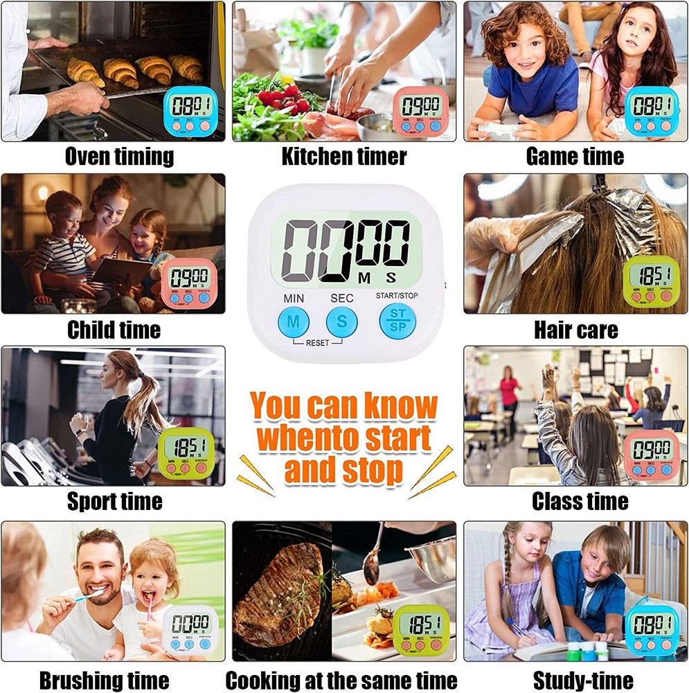 Digital Kitchen Timer Timer Learning Management Timer Suitable Cooking,Egg Timer