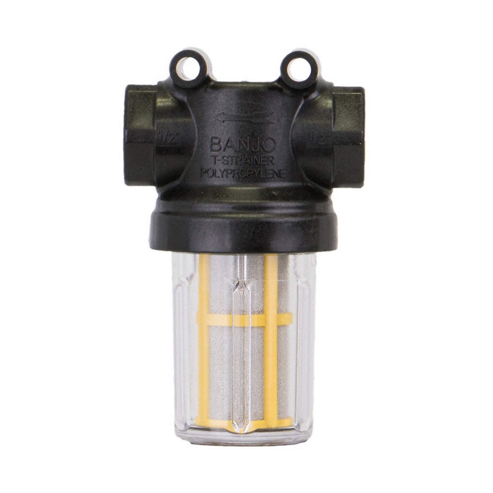 BANJO LSTM050-80C Inline Strainer,4 3/16" H,177 micron 3ELW8