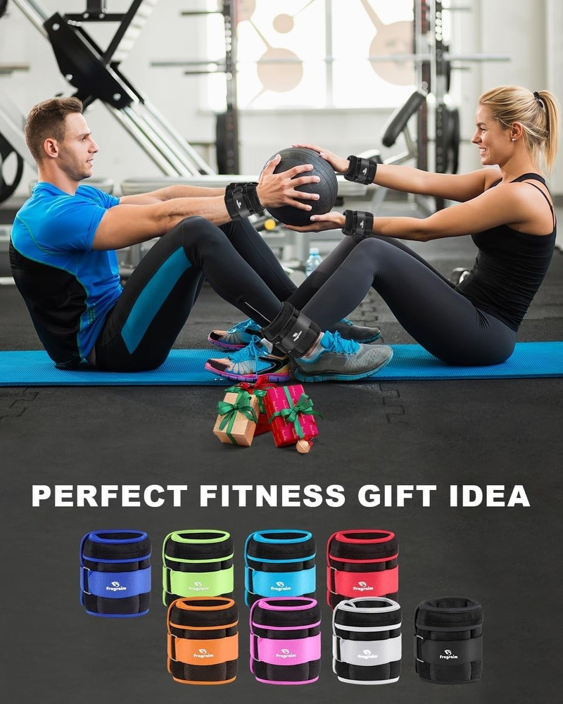 Adjustable Ankle Weights 3 LBS Pair – Comfortable for All Workouts