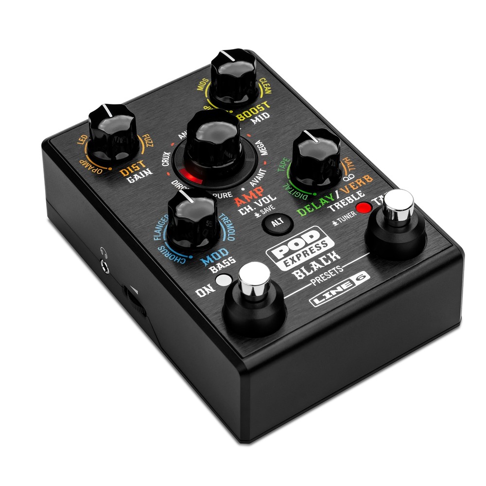 Line 6 POD Express Black High-Gain Guitar Amp & Effects Modeler Processor Pedal