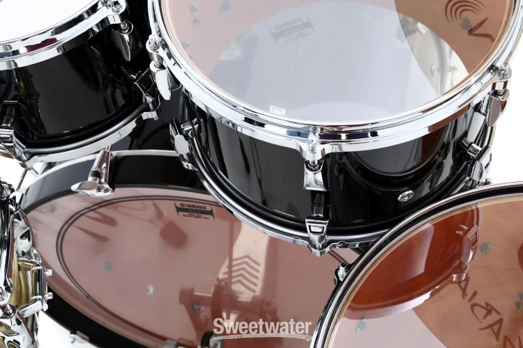 Yamaha Absolute Hybrid Maple 4-piece Shell Pack - Solid Black
