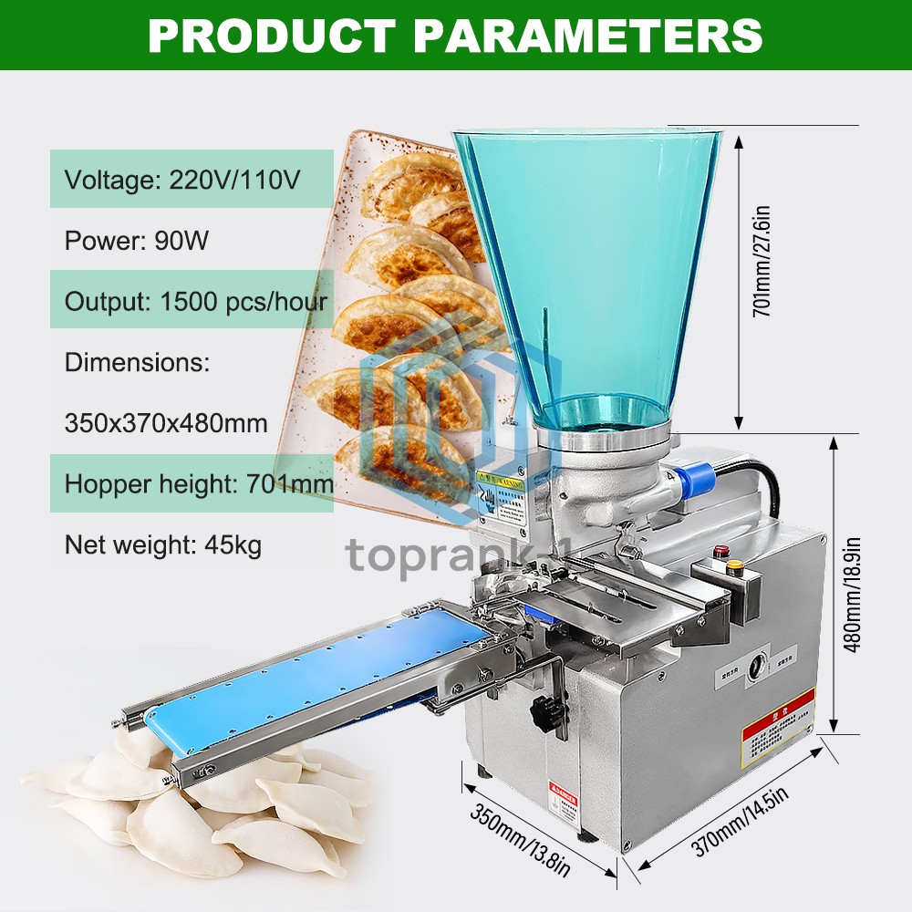 9cm Commercial Semi-Automatic Fried Dumpling Samosa Maker Semi-Automatic Machine