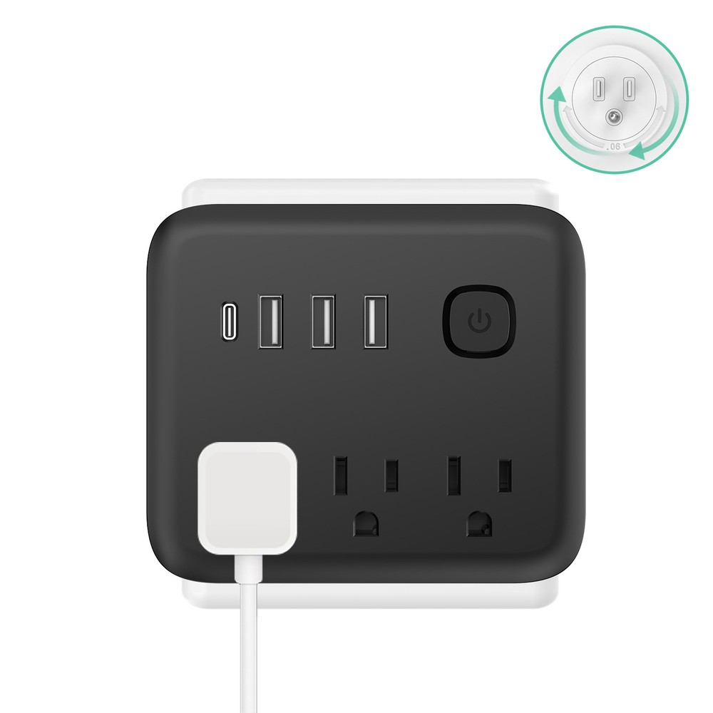 7 Outlets Multi-function Power Strip with USB C Charger Socket Surge Protector