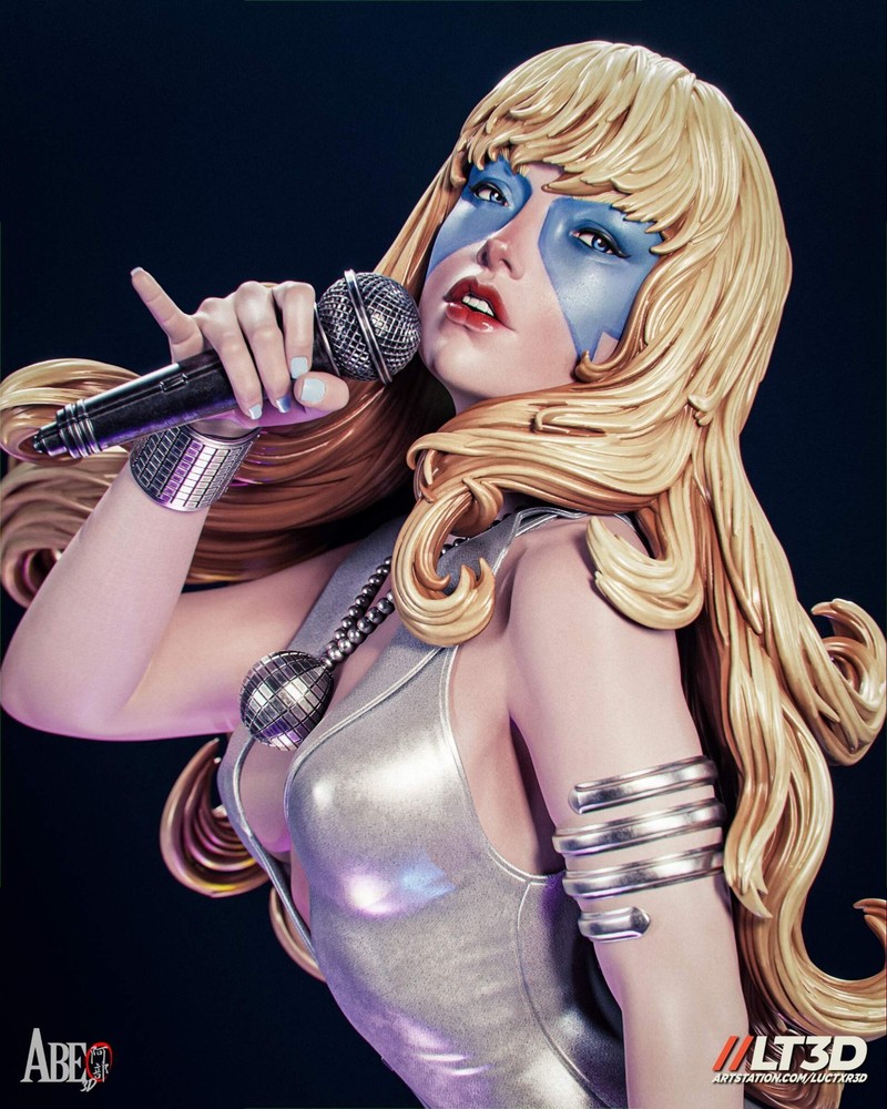 Dazzler Statue 3D Printed kit Unpainted/Unassembled