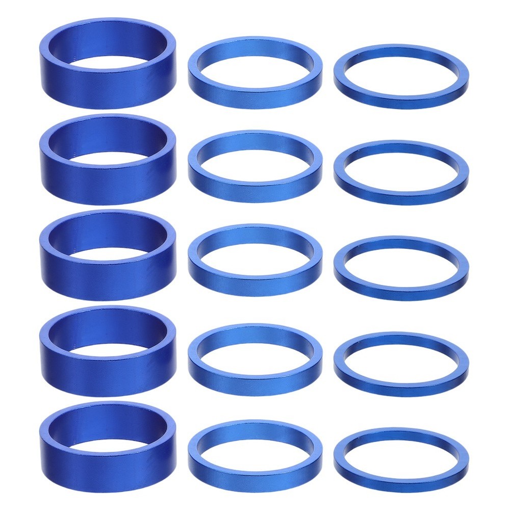 15 Pcs Bicycle Stem Spacers Headset Bike Front Fork Quick Release