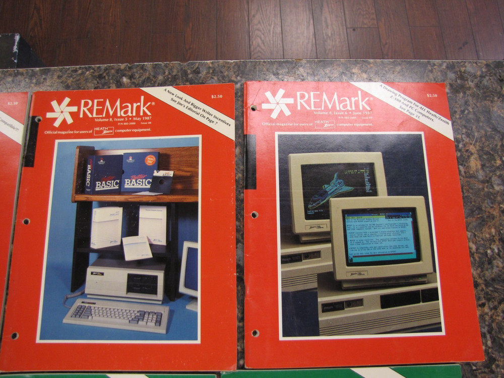 1987 REMark Heath Zenith User Group Magazines Computer Advertisements JAN-DEC