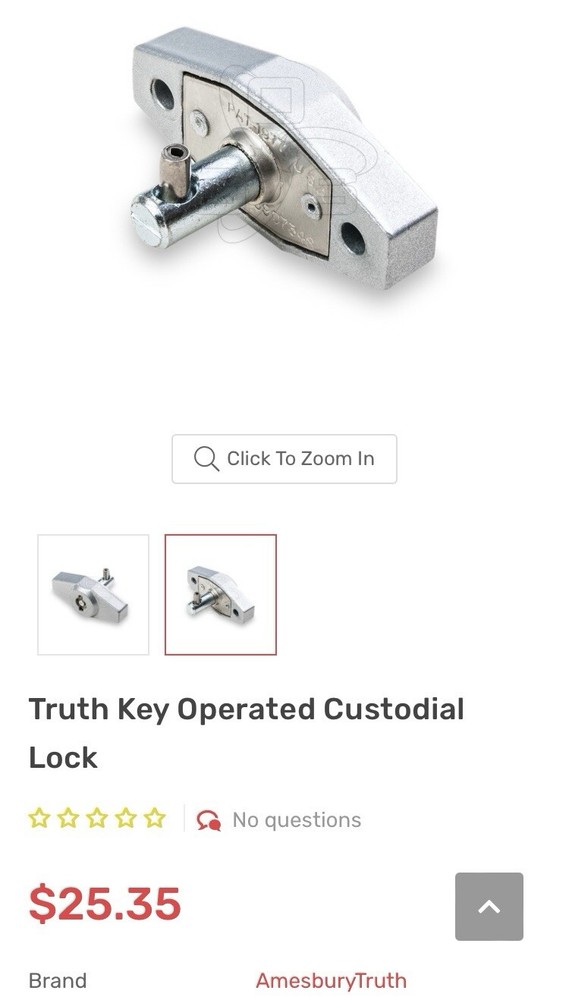 Truth Key Operated Custodial Lock