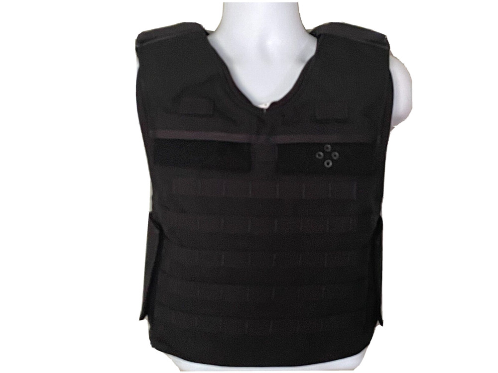 SECOND CHANCE Male Standard Tactical Armor Carrier Side Open Medium Black Molle