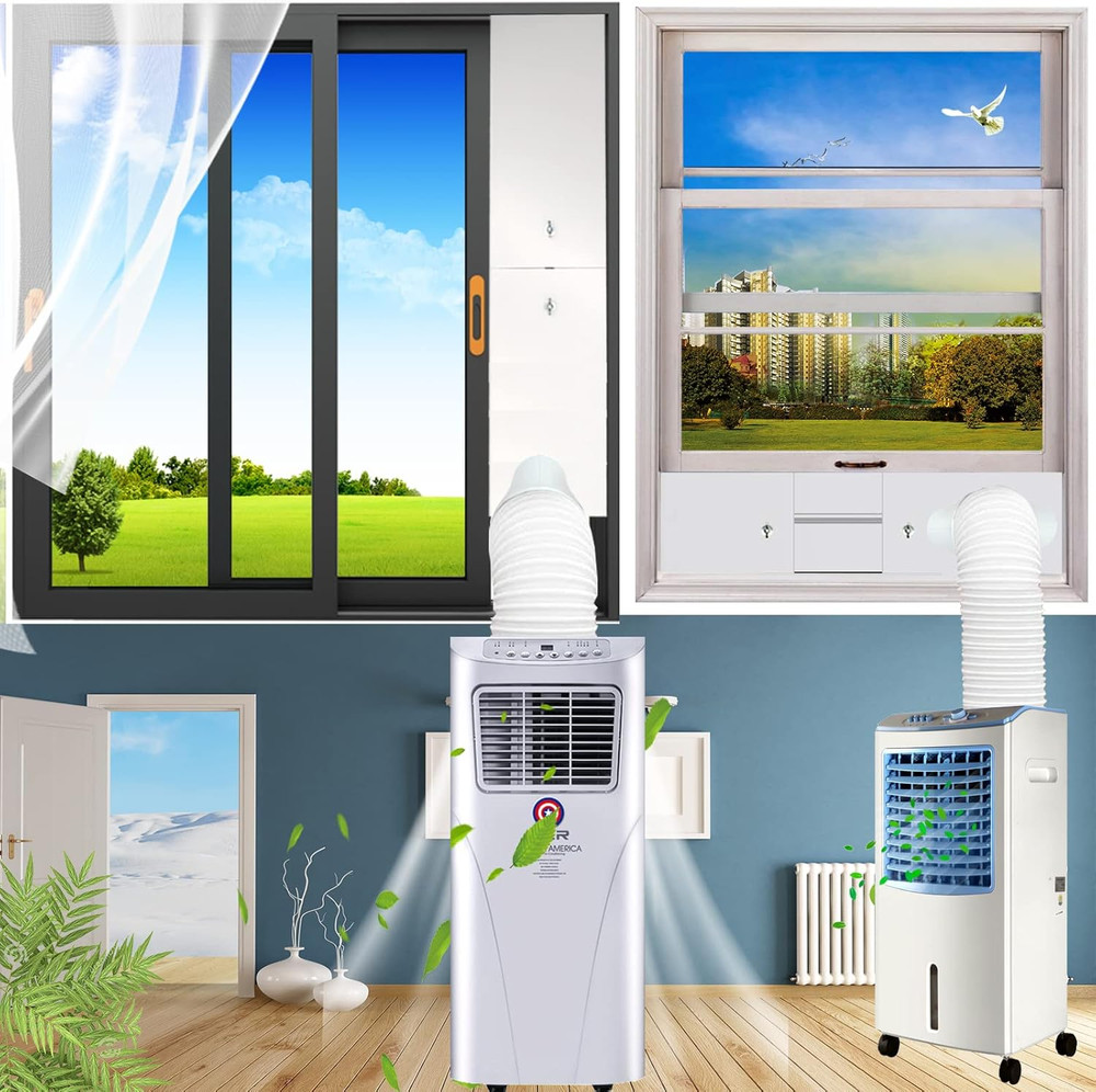 Portable Air Conditioner Hose - 5" Diameter Portable Exhaust Vent for Portable A