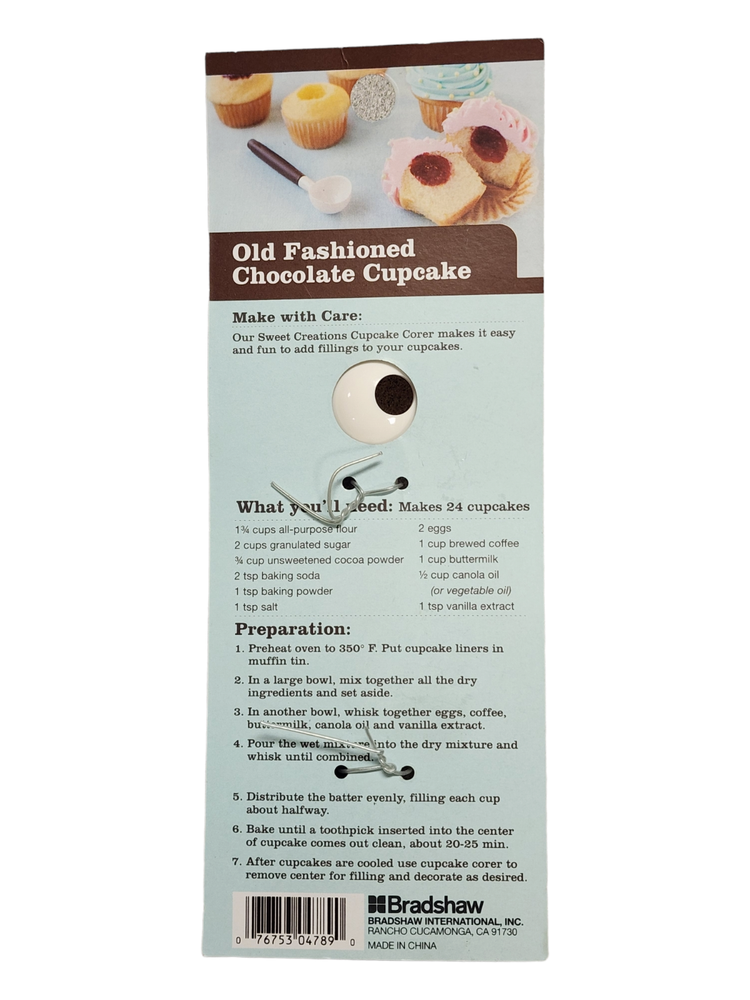 Sweet Creations by Good Cook Cupcake Corer White