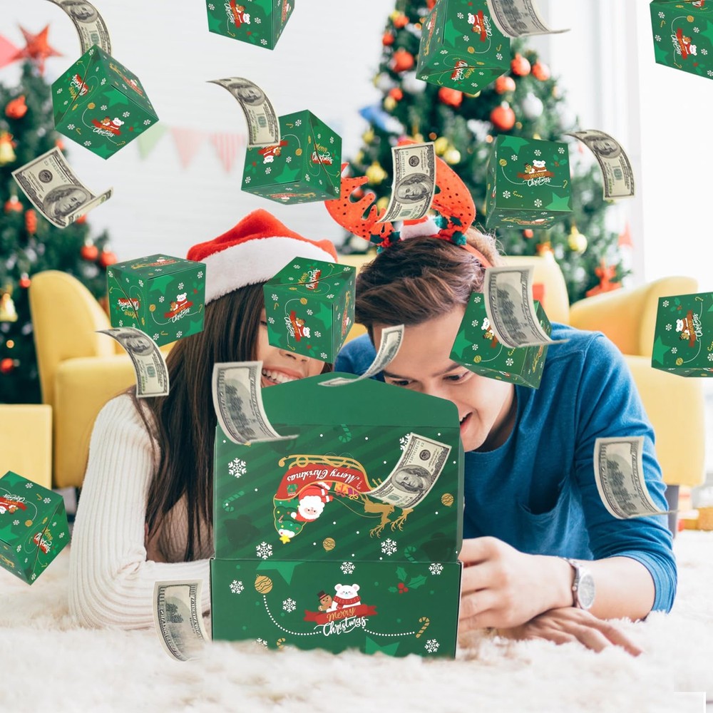 Surprise Gift for Money, Christmas Surprise Gift Explosion, Folding Bouncing ...