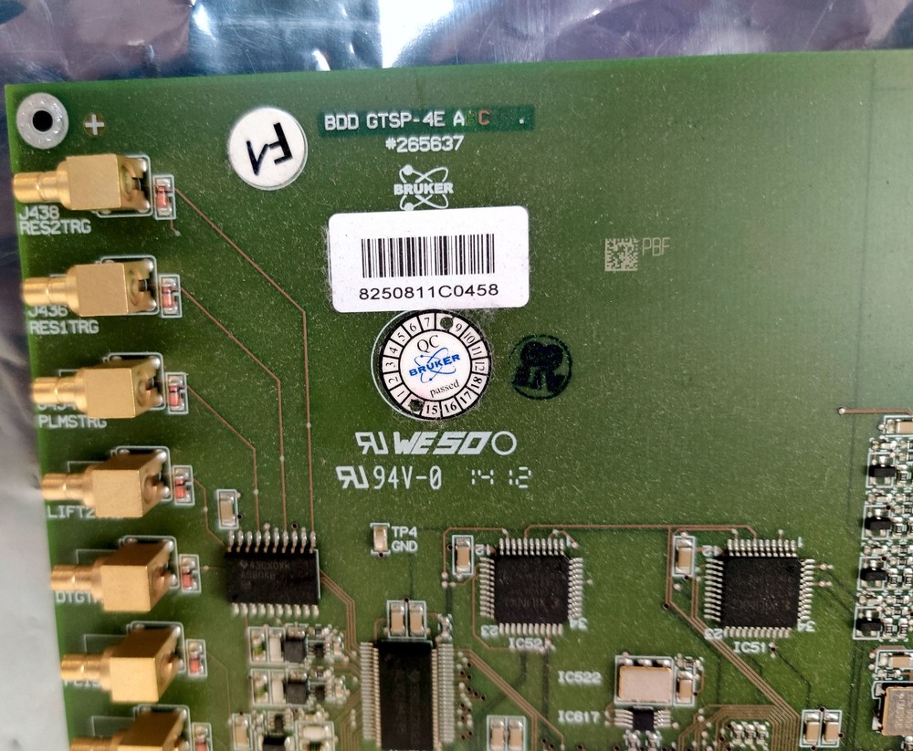 Bruker Microflex Maldi TOF LT/SH Controller Board BDD GTSP-4E 265637 Tested