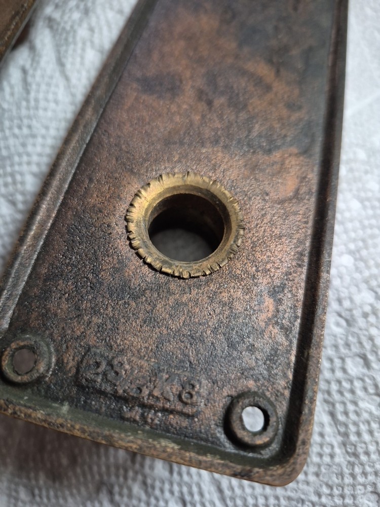 Solid Brass Antique Door Plate Escutcheon Set