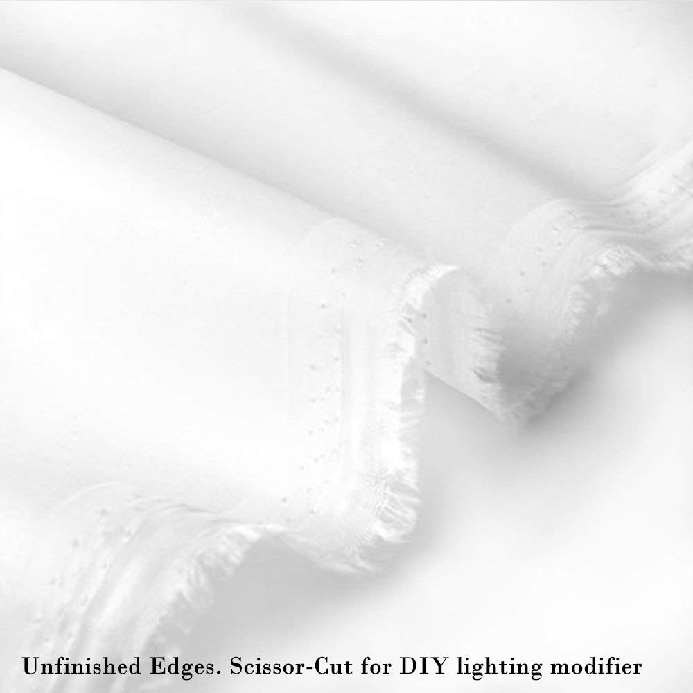Light Diffuser Diffusion Fabric 2 Yard x 67 Inch / 2x1.7m Nylon Silk White