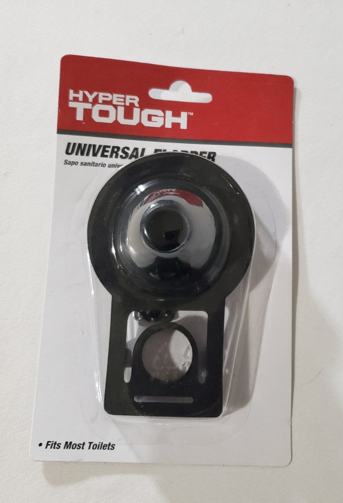 Hyper Tough Universal Toilet Flapper & Chain Replacement Standard Size Rubber