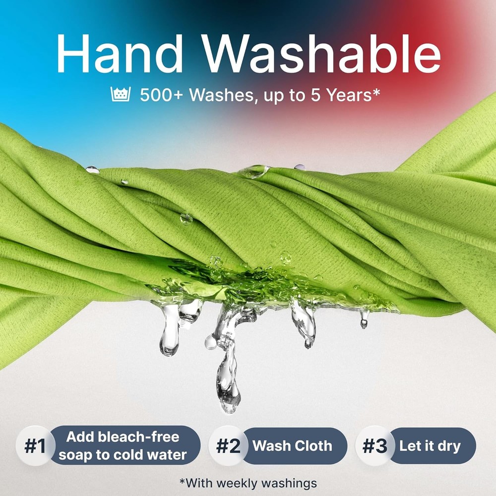 Koala Lens Cleaning Cloth | Japanese Microfiber | 6 Pack, Black / Green