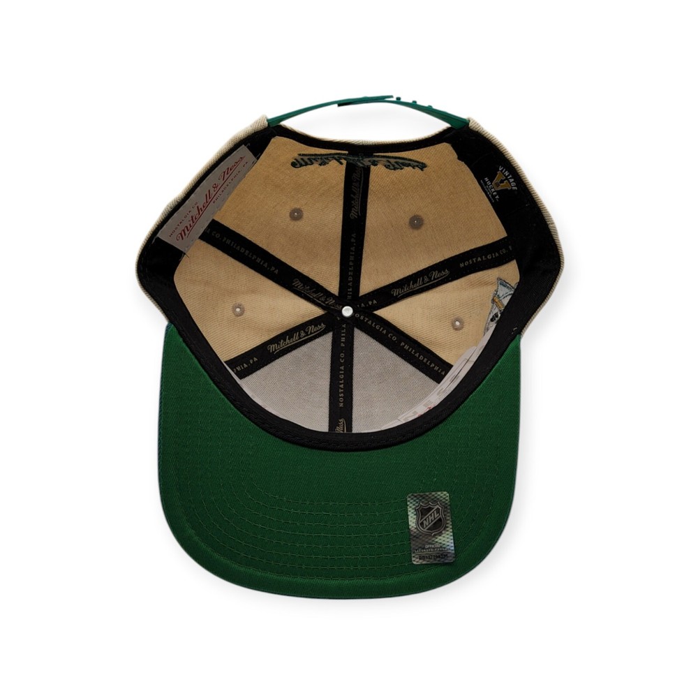 Mitchell & Ness Anaheim Ducks Speed Zone Off White/Teal Adjustable Snapback Hat