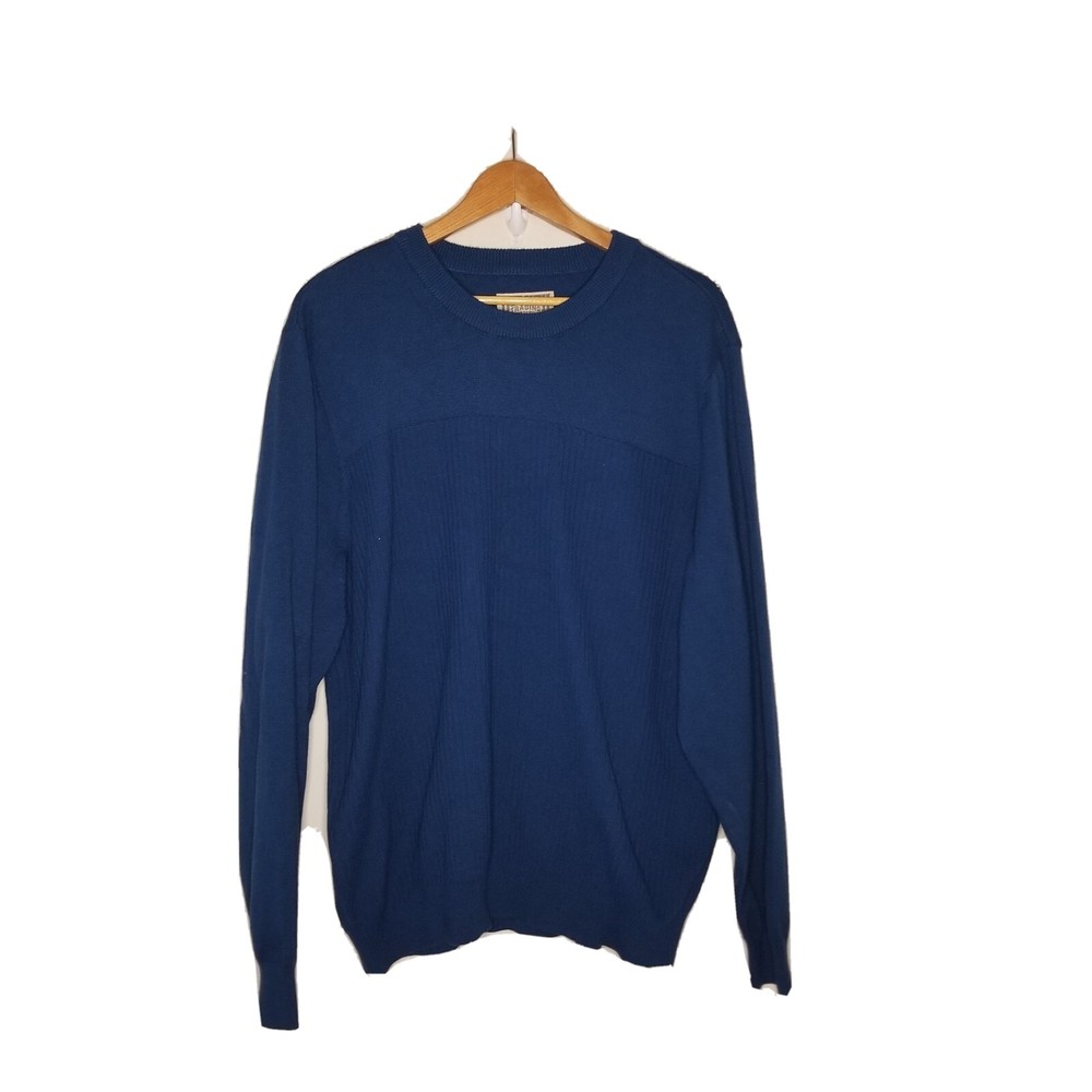 Duluth men's XL blue Marino wool blend coolmax