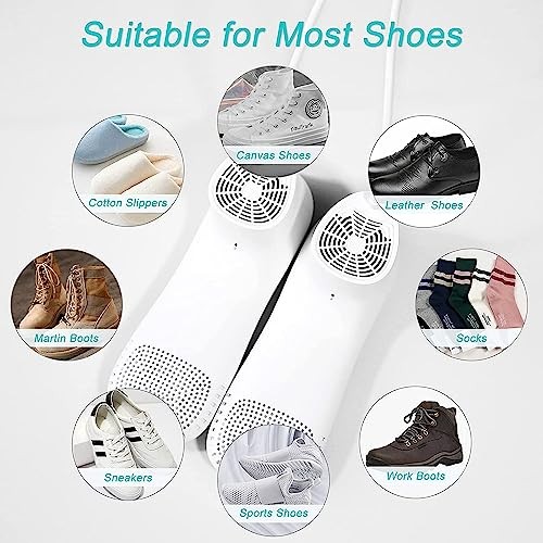 Shoe Dryer and Deodorizer with Timer - Shoes Boots Pm10 (Effective Drying)