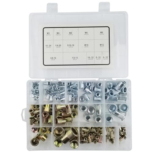 16" Professional Rivet Nut Tool Kit - Lever-Style Rivnut Tool with Visual