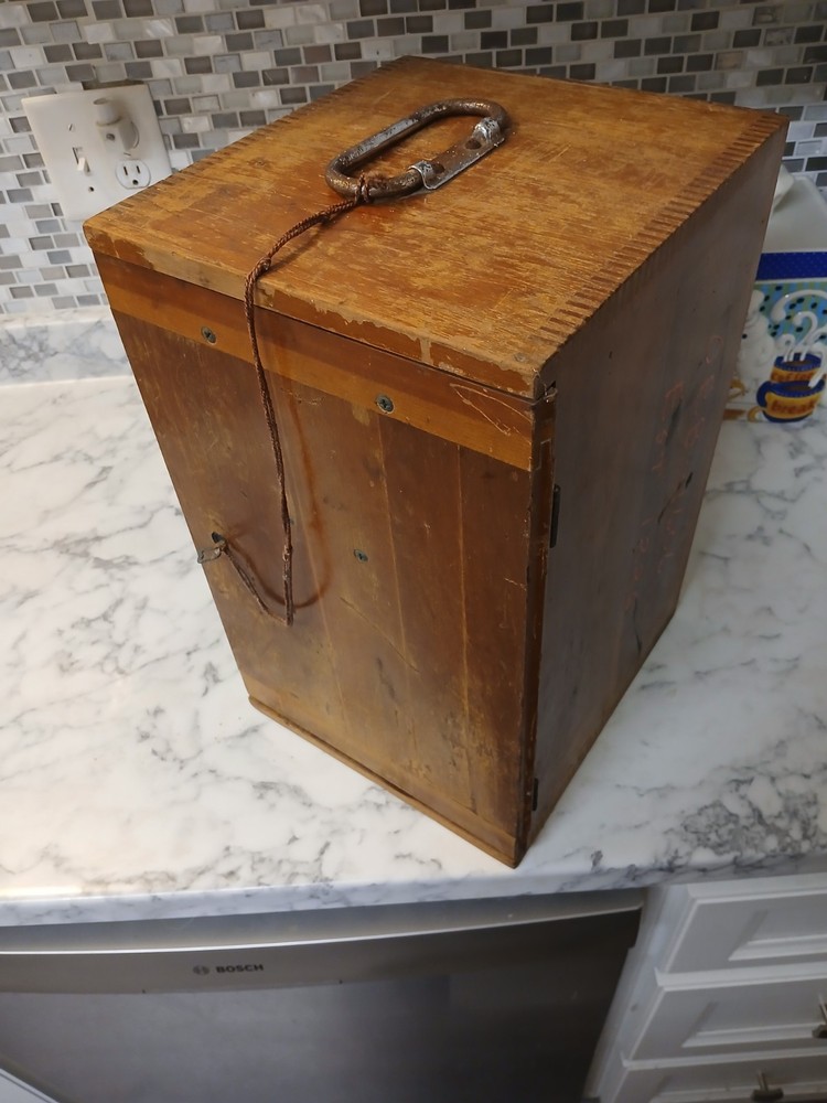 Antique Bausch & Lomb Microscope With Original Wooden Case