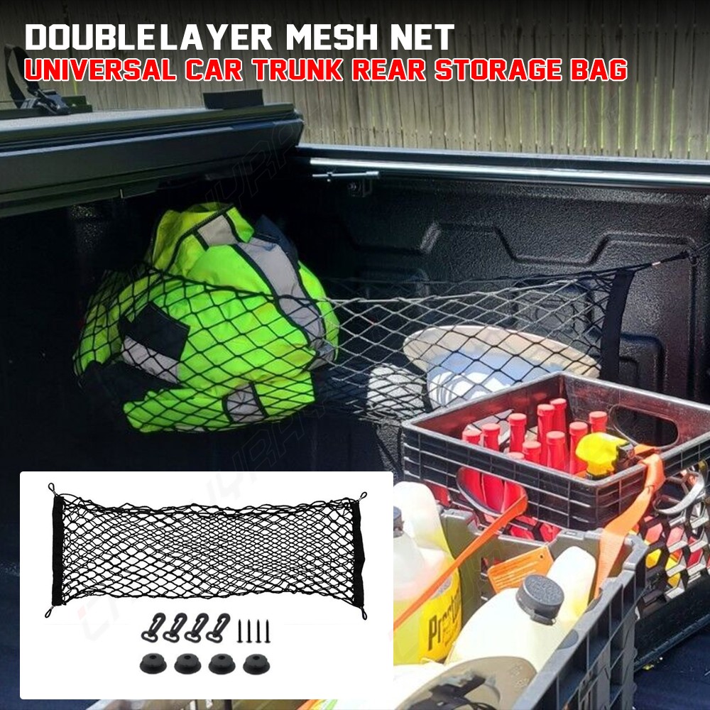 Rear Trunk Envelope Vertical Style Mesh Cargo Net for MAZDA 3 2010-2013