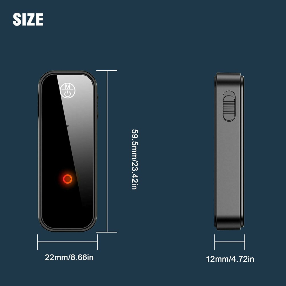 Bluetooth 5.0 Audio Transmitter Receiver Adapter 3.5 AUX Cable Car USB Wireless