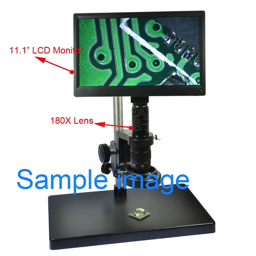 180x Industry Microscope Digital CCD Camera Lens C-Mount Objective Zoom Lens