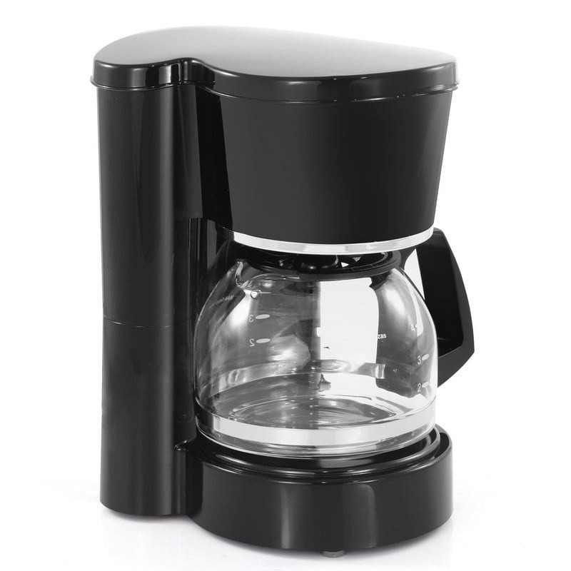 Compact 5-Cup Coffee Maker Brew System W/ Pause N Serve & Built-In Filter Black