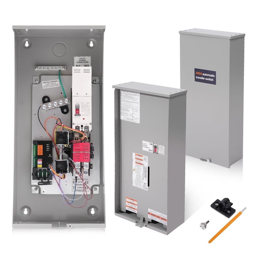 200 Amp Automatic Transfer Switch w/Power Management Replacement for Generac ...