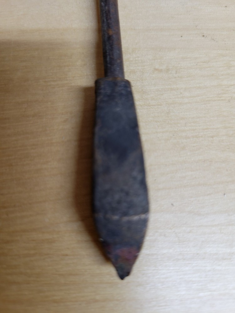 Vintage Soldering Iron Copper Hand Wood Handle