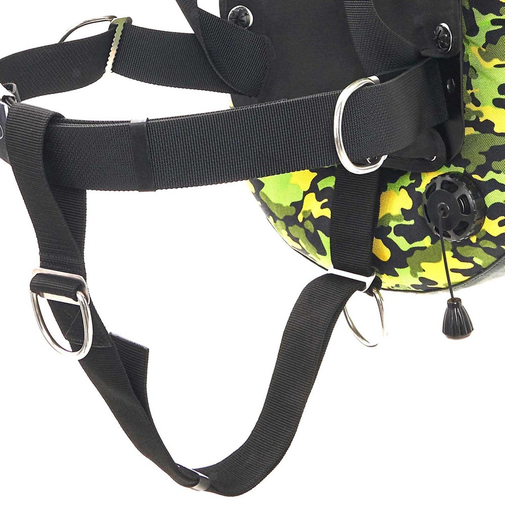 Premium Technical Dive Crotch Strap with 2 D-rings Universal Scuba Diving