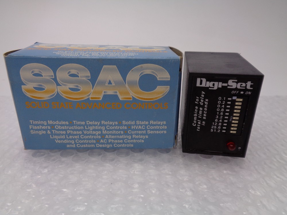 SSAC TDML120AL TIME DELAY RELAY 120V NSMP
